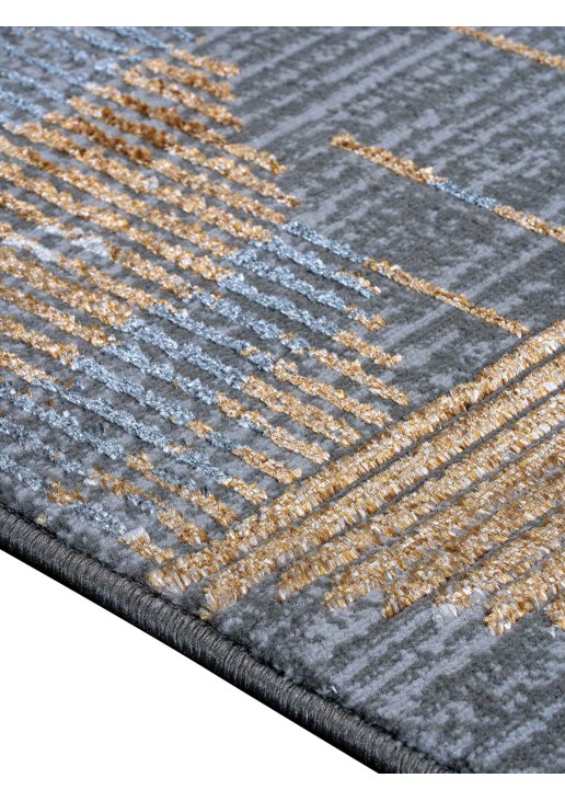 Χαλί FEATHERS GREY GOLD Στρόγγυλο χαλί 165 εκ. MADI