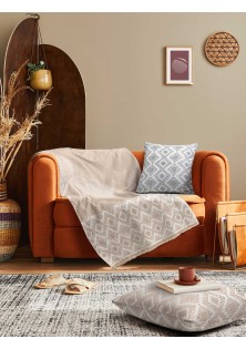 Ριχτάρι FOLK BEIGE Ριχτάρι διθέσιου καναπέ: 170 x 250 εκ. MADI