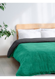 Κουβέρτα GRAUPEL GREEN ANTHRACITE Κουβέρτα καναπέ: 125 x 170 εκ. MADI