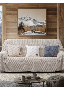 Ριχτάρι MAISONY BEIGE Ριχτάρι τριθέσιου καναπέ: 180 x 300 εκ. MADI