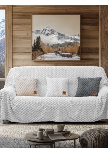 Ριχτάρι MAISONY WHITE Ριχτάρι πολύθρονας: 180 x 180 εκ. MADI