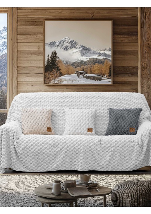 Ριχτάρι MAISONY WHITE Ριχτάρι πολύθρονας: 180 x 180 εκ. MADI