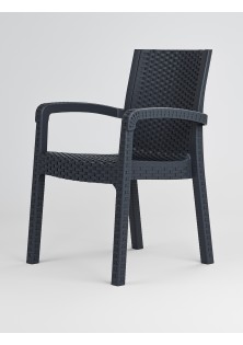 Καρέκλα Rattan MEDITERRA ANTHRACITE Καρέκλα: 57 x 61 x 88 εκ. MADI