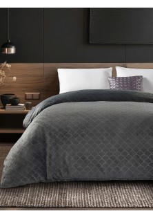 Παπλωματοθήκη NEVOLA ANTHRACITE Παπλωματοθήκη μονή: 160 x 220 εκ. MADI