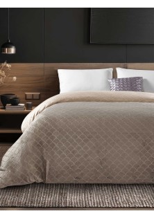 Παπλωματοθήκη NEVOLA CREAM Παπλωματοθήκη μονή: 160 x 220 εκ. MADI