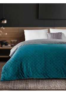 Παπλωματοθήκη NEVOLA PETROL Παπλωματοθήκη μονή: 160 x 220 εκ. MADI