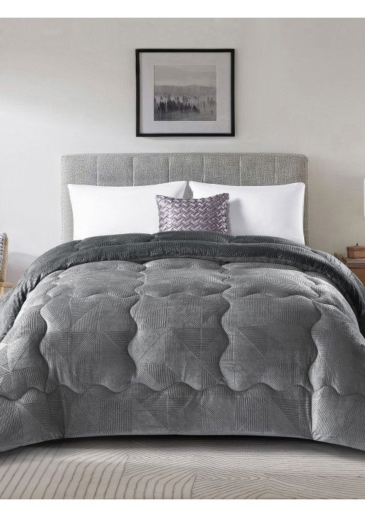 Κουβερτοπάπλωμα NIVORO ANTHRACITE Κουβερτοπάπλωμα υπέρδιπλο: 220 x 240 εκ. MADI