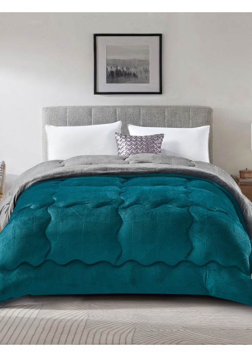 Κουβερτοπάπλωμα NIVORO PETROL Κουβερτοπάπλωμα υπέρδιπλο: 220 x 240 εκ. MADI