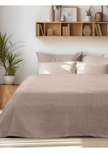 Κουβέρτα Πικέ PIKONA BROWN Κουβέρτα Πικέ: 170 x 240 εκ. MADI