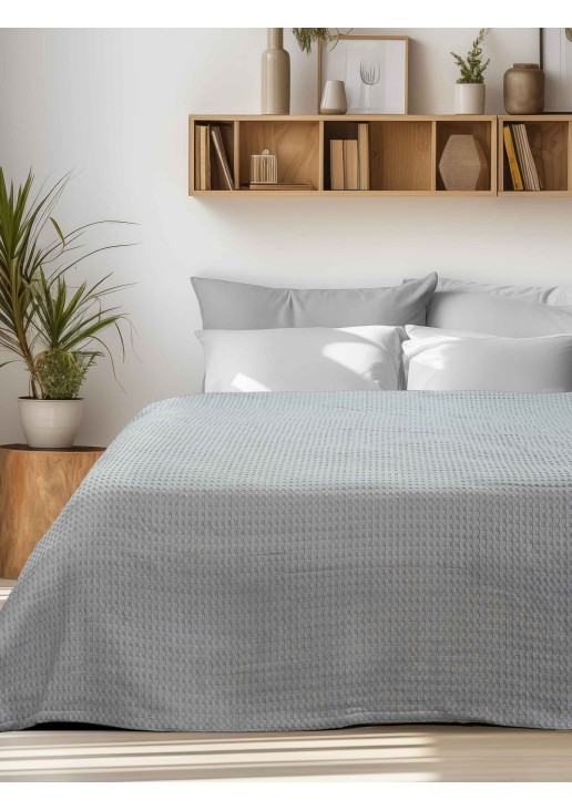 Κουβέρτα Πικέ PIKONA GREY Κουβέρτα Πικέ: 220 x 240 εκ. MADI
