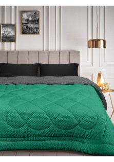 Κουβερτοπάπλωμα POLAR GREEN ANTHRACITE Κουβερτοπάπλωμα King: 240 x 260 εκ. MADI