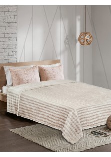 Κουβέρτα Fleece PUFFELLA BEIGE Κουβέρτα μονή: 160 x 220 εκ. MADI