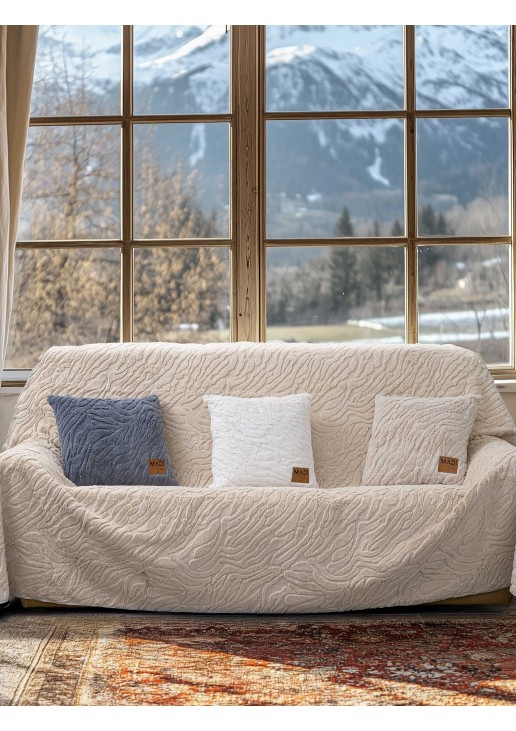 Ριχτάρι SERANI BEIGE Ριχτάρι τετραθέσιου καναπέ: 180 x 340 εκ. MADI