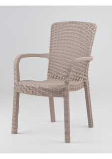 Καρέκλα Rattan SIERRA BEIGE Καρέκλα: 57 x 57 x 88 εκ. MADI