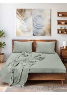 Σεντόνι SLEEK MINT Σεντόνι υπέρδιπλο με λάστιχο: 160 x 200+35 εκ. MADI