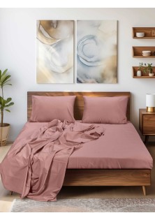 Σεντόνι SLEEK PINK Σεντόνι μονό με λάστιχο: 100 x 200+35 εκ. MADI