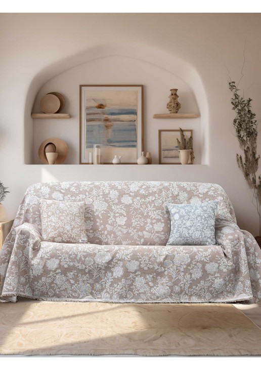 Ριχτάρι SOFIMA BEIGE Ριχτάρι πολύθρονας: 170 x 180 εκ. MADI