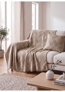 Διακοσμητικό Μαξιλάρι TEMPO BEIGE Διακοσμητική μαξιλαροθήκη: 45 x 45 εκ. MADI