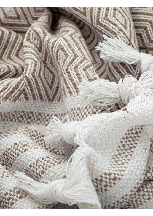 Ριχτάρι TENT BEIGE Ριχτάρι τριθέσιου καναπέ: 170 x 300 εκ. MADI
