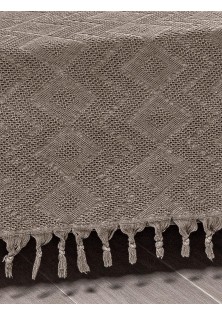 Κουβέρτα Πικέ Ζακάρ TIFOON BROWN Κουβέρτα Πικέ Ζακάρ: 220 x 240 εκ. MADI