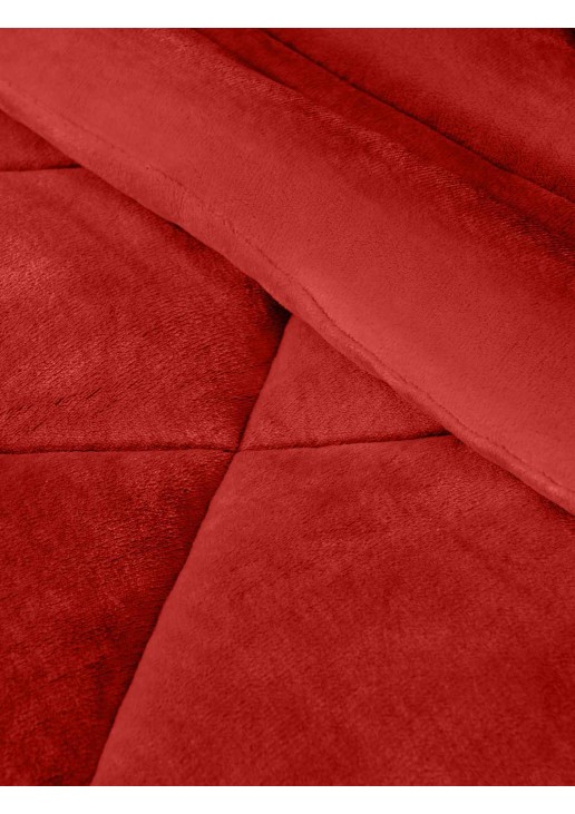 Κουβερτοπάπλωμα UNICOLORE RED Κουβερτοπάπλωμα μονό: 160 x 220 εκ. MADI