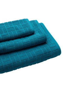 Πετσέτα URBAN PETROL Σετ πετσέτες 3 τεμαχίων (30 x 50 + 50 x 90 + 80 x 150 εκ.) MADI