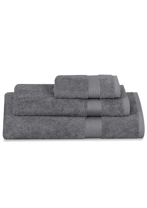 Πετσέτα UTOPIA ANTHRACITE Σετ πετσέτες 3 τεμαχίων (30 x 50 + 50 x 90 + 80 x 150 εκ.) MADI