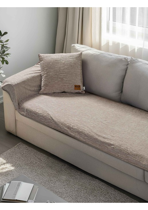 Μεμονωμένο ανάγλυφο κάλυμμα VERITAS BEIGE Μεμονωμένο αναγλυφο κάλυμμα για τριθέσιο καναπέ 180 x 90 εκ. MADI