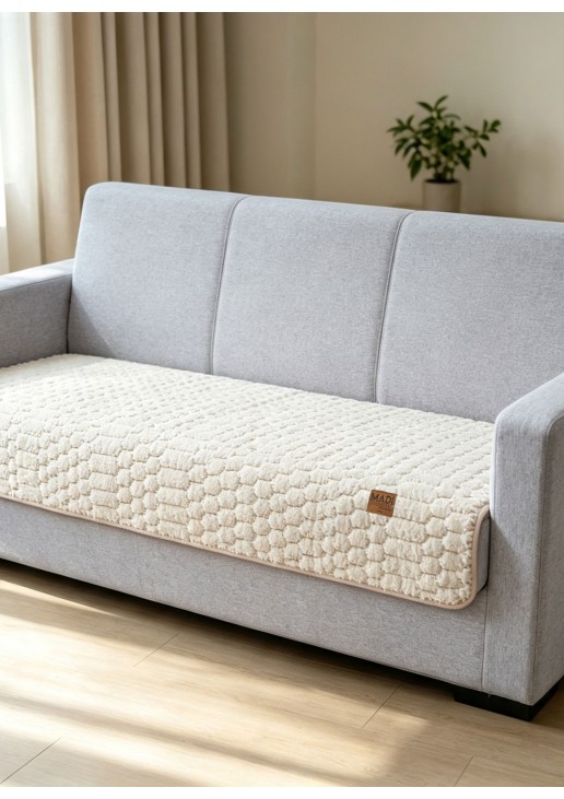 Μεμονωμένο γούνινo κάλύμμα VIRELLO BEIGE Μεμονωμένο γούνινο κάλυμμα πολυθρόνας 60 x 75 εκ. MADI