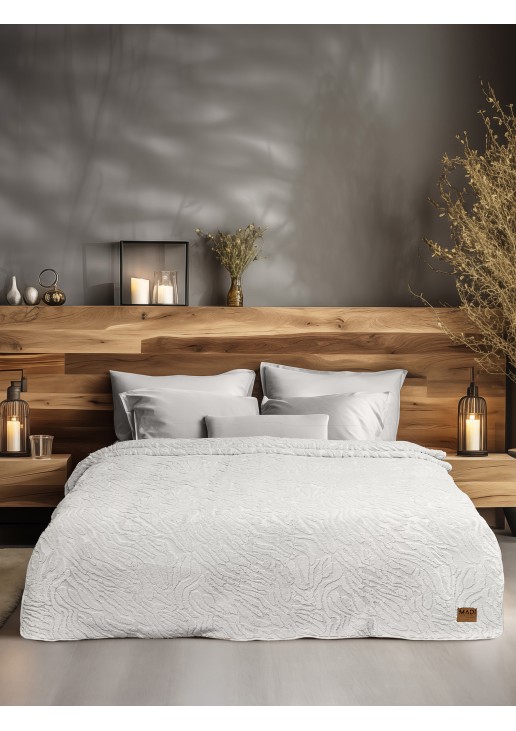 Κουβέρτα γούνινη ZANORIA WHITE Κουβέρτα μονή: 160 x 220 εκ. MADI