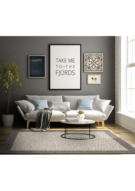 ΧΑΛΙ ETHNIK 9825D GREY-ECRU - 070X140 NewPlan