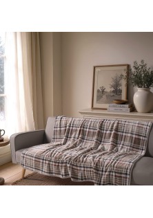 Ριχτάρι-Κουβέρτα Καναπέ Berries 02 Beige - 130 x 170 cm TEORAN