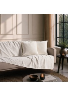 Μαξιλαροθήκη Bolton 01 Ivory - 45x45cm με γέμιση TEORAN