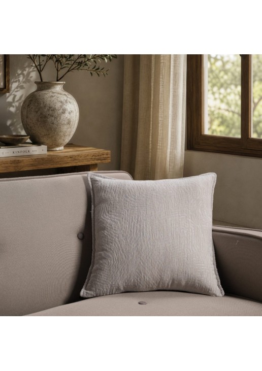 Μαξιλαροθήκη Bolton 11 Light Grey - 45x45cm με γέμιση TEORAN