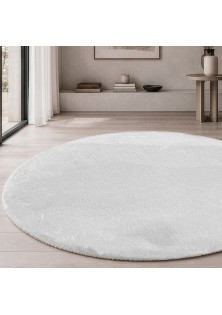 Χαλί Mellow 00 White Ροτόντα - Ροτόντα Φ120 cm TEORAN