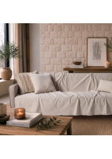 Ριχτάρι Dayton 01 Ivory - Τετραθέσιο 180x350cm TEORAN
