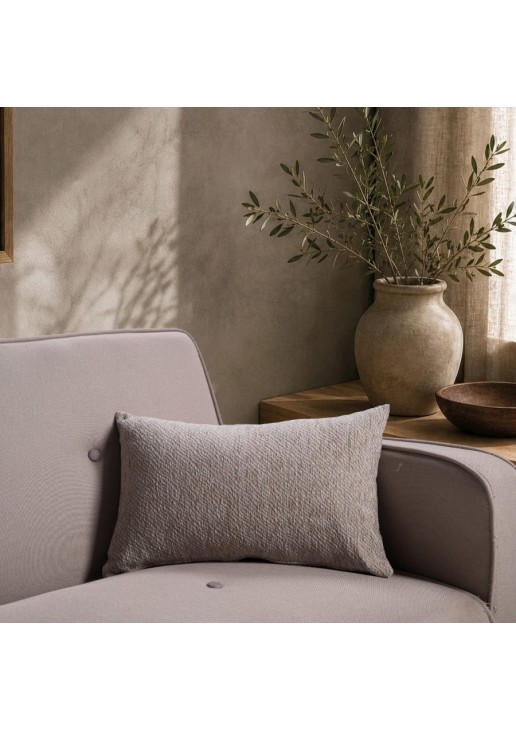 Μαξιλαροθήκη Dayton 05 Grey Terracotta - 30x50cm με γέμιση TEORAN