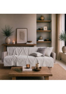Ριχτάρι Dayton 07 Pearl Grey - Μονοθέσιο 180x150cm TEORAN