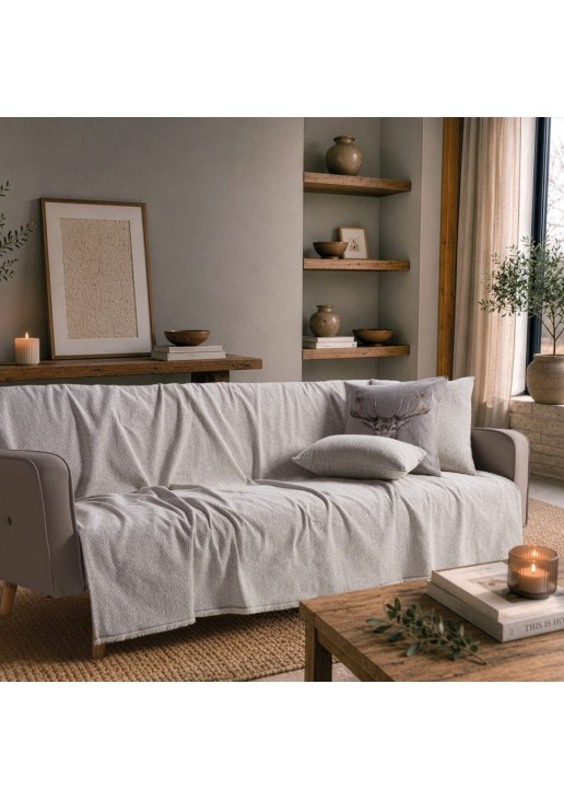 Ριχτάρι Dayton 07 Pearl Grey - Διθέσιο 180x250cm TEORAN