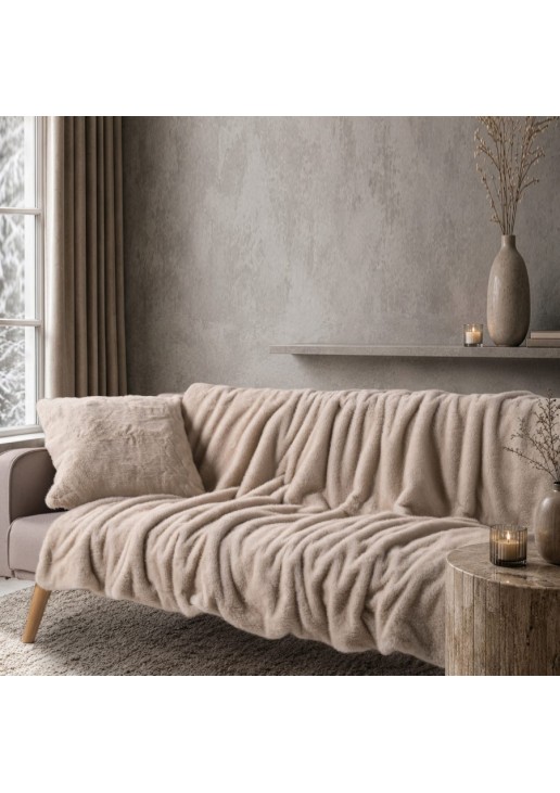 Διακοσμητικό Ριχτάρι Fox 02 Beige - 130 x 185 cm TEORAN