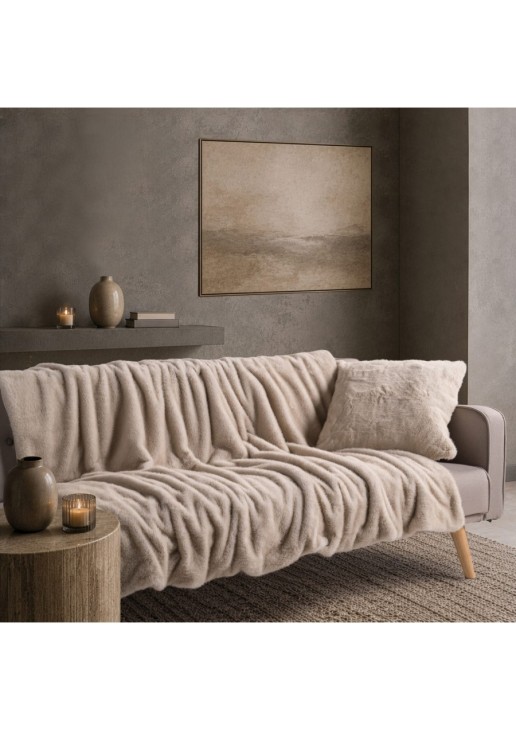 Διακοσμητικό Ριχτάρι Fox 02 Beige - 130 x 185 cm TEORAN