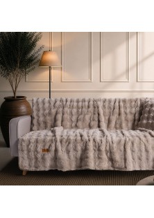 Ριχτάρι Αντιολισθητικό Haaland 02 Beige - Τριθέσιο 180x300cm TEORAN