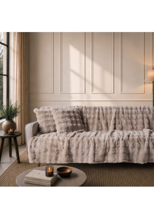 Ριχτάρι Αντιολισθητικό Haaland 02 Beige - Διθέσιο 180x250cm TEORAN