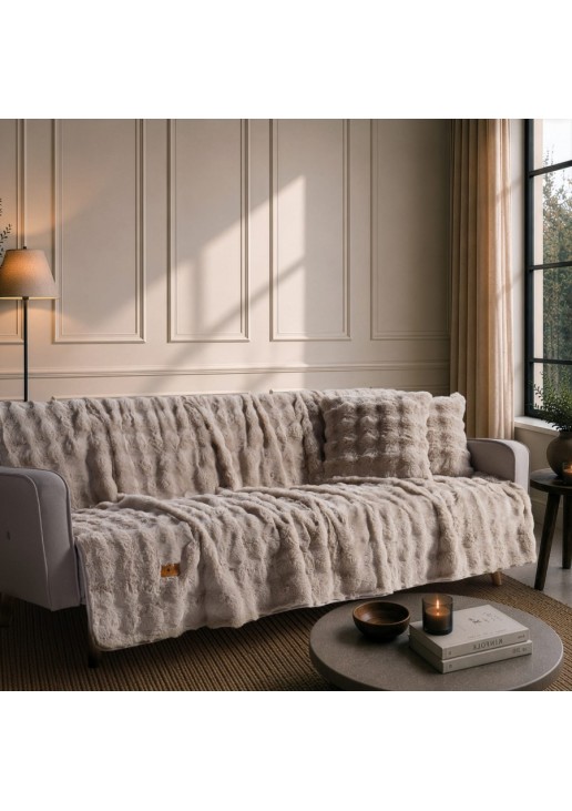 Ριχτάρι Αντιολισθητικό Haaland 02 Beige - Διθέσιο 180x250cm TEORAN