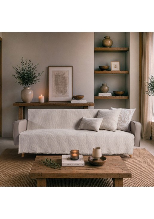 Ριχτάρι Joliet 01 Ivory Pearl - Διθέσιο 180x250cm TEORAN