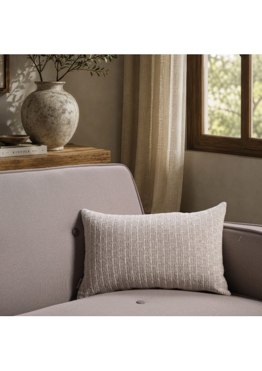 Μαξιλαροθήκη Joliet 01 Ivory Pearl - 65x65cm δαπέδου με γέμιση TEORAN