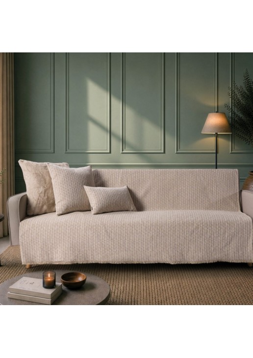 Ριχτάρι Joliet 02 Sand - Μονοθέσιο 180x150cm TEORAN