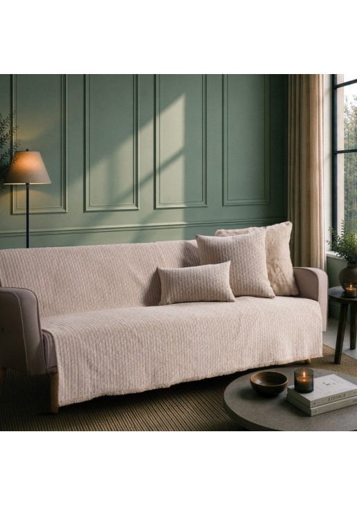 Ριχτάρι Joliet 02 Sand - Μονοθέσιο 180x150cm TEORAN