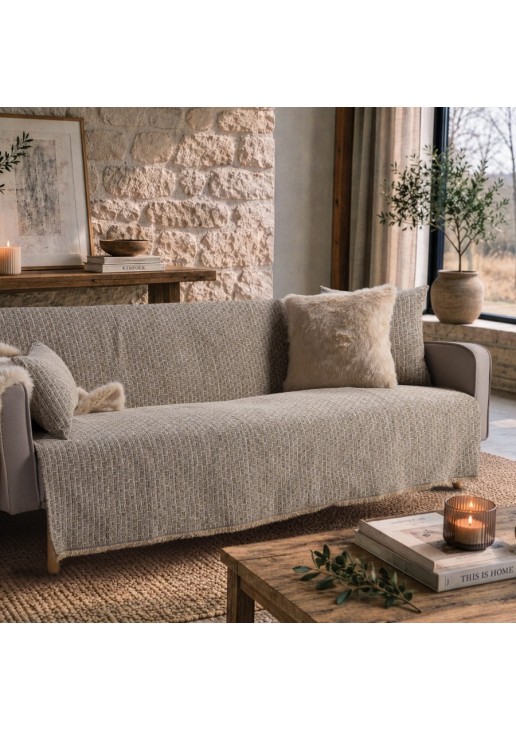 Ριχτάρι Joliet 08 khaki - Μονοθέσιο 180x150cm TEORAN