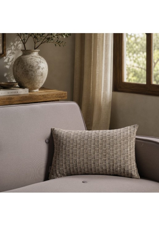Μαξιλαροθήκη Joliet 08 khaki - 65x65cm δαπέδου με γέμιση TEORAN